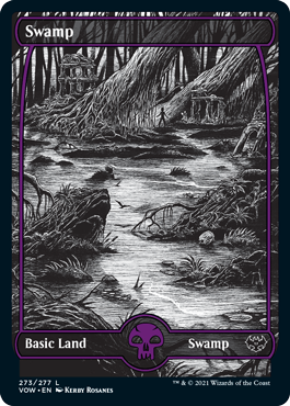 Eternal Night Basic Land Swamp Magic The Gathering Kerby Rosanes